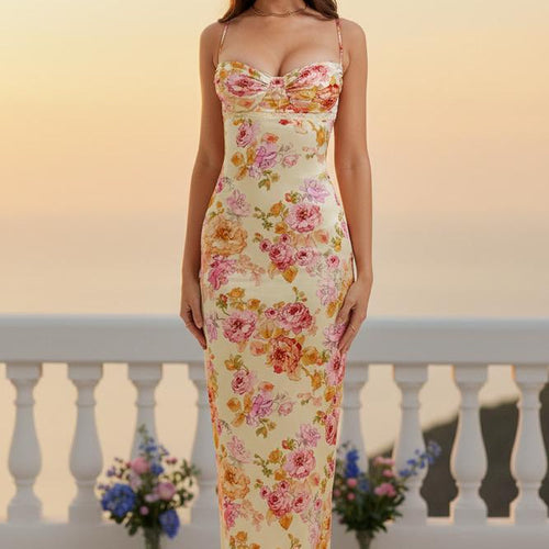 La Vire - Almor | Langes Körperbetontes Trägerkleid